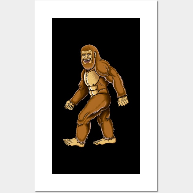 Bigfoot smile Wall Art by Artardishop